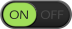 Small Green Plastic Round Switch